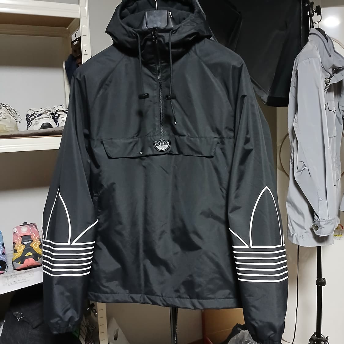 Adidas 아디다스 기모 아노락 점퍼 패딩 자켓 바람막이 상품이미지3