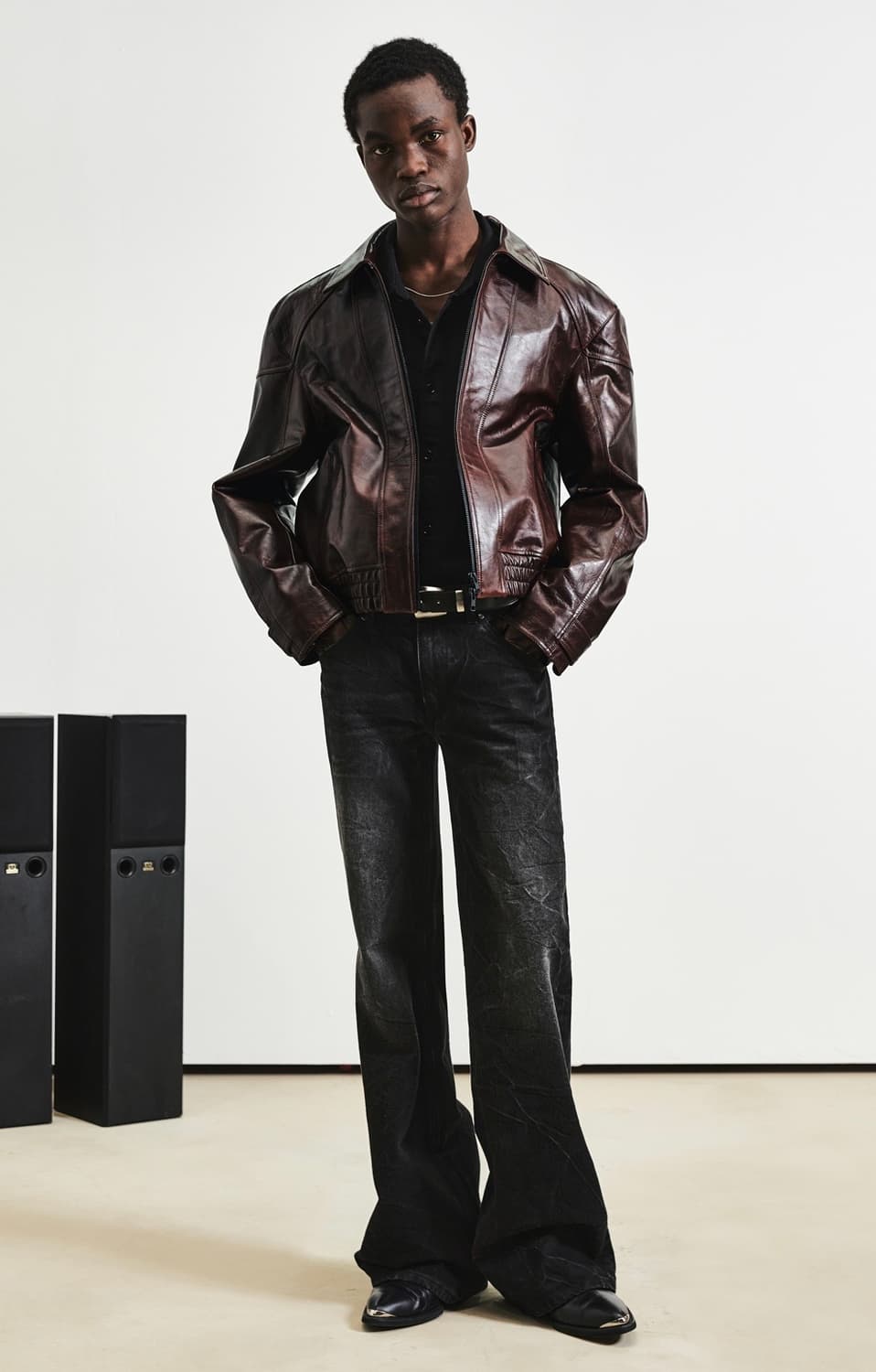 엘무드 카우하이드 레더자켓 46 상품이미지1