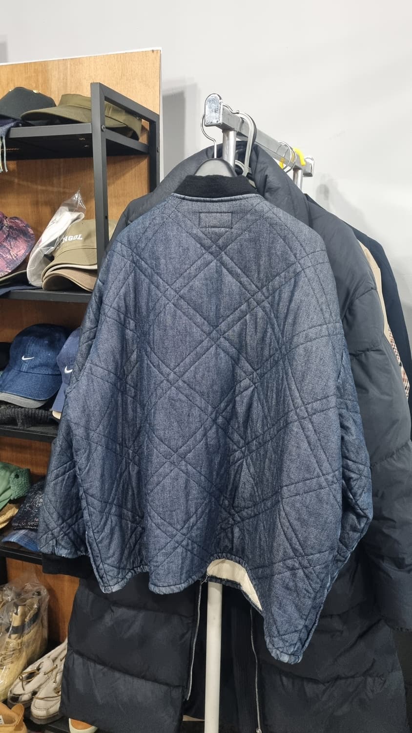 폴로 진스)) 레트로 퀄팅 데님 블루종  xL(105~110) 상품이미지3