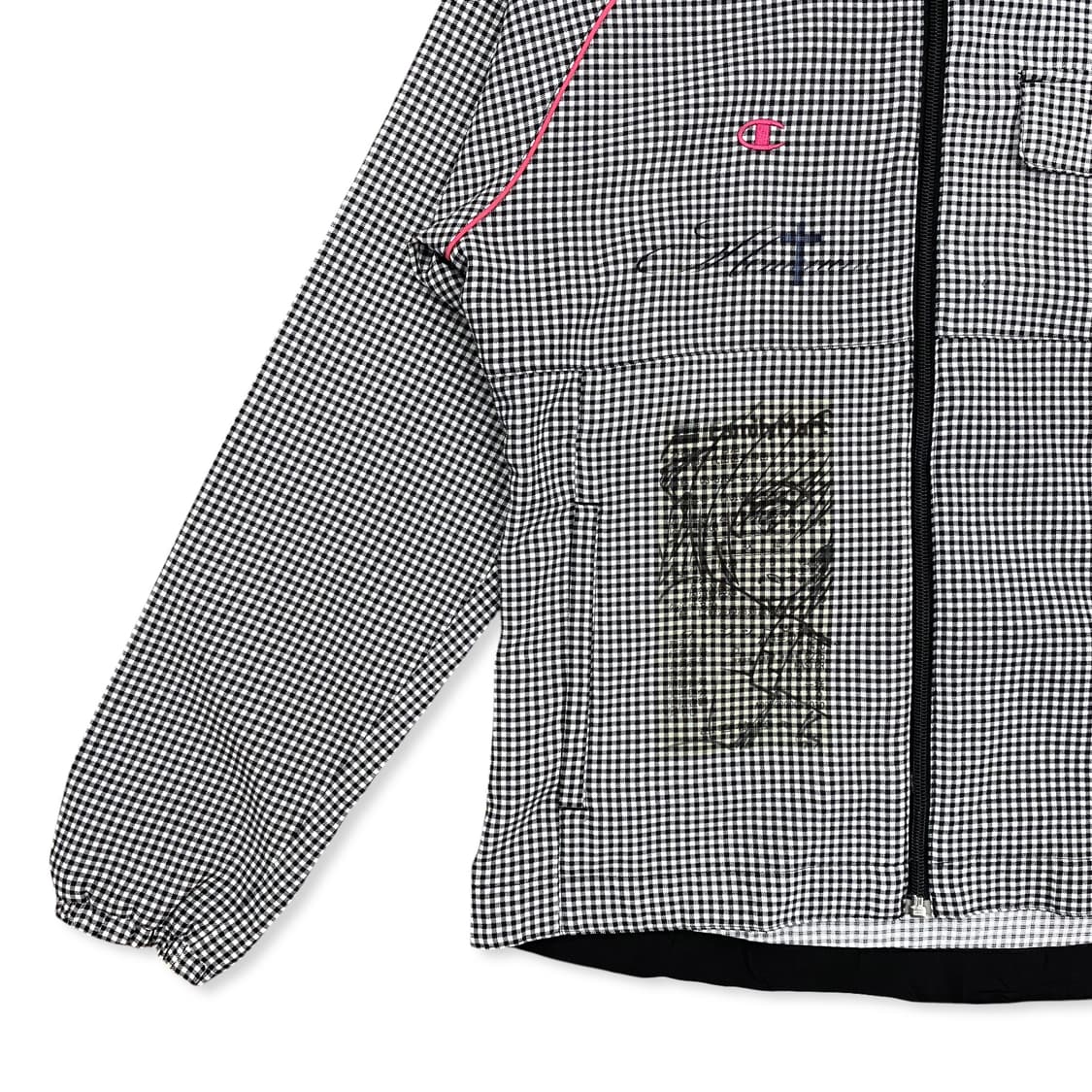 CHAMPION, Pink Piping Check Hood Zip up 상품이미지4