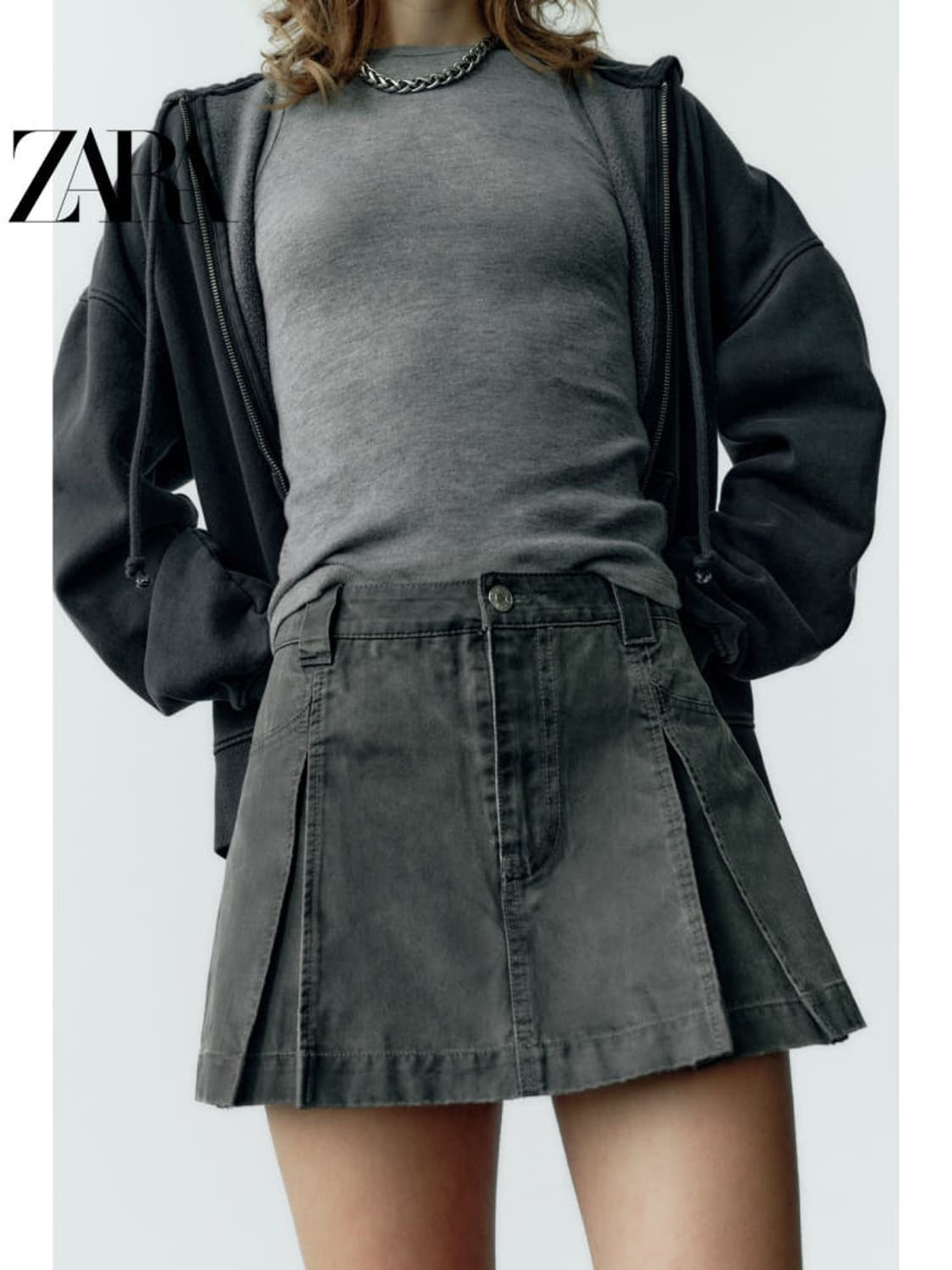 자라 왁스드 스커트 팬츠 상품이미지1