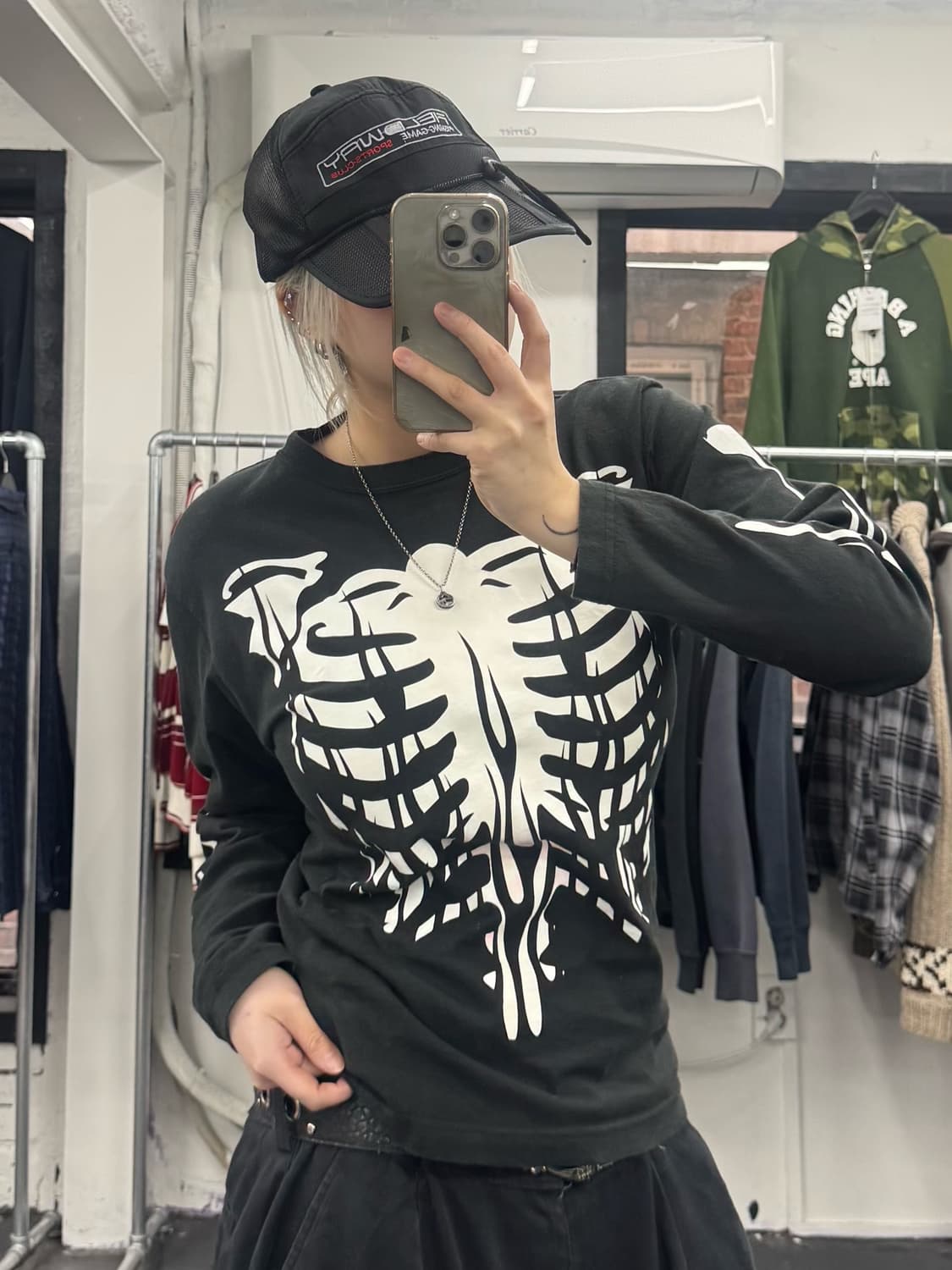 밴슨 레더 플레임 본 롱슬리브 상품이미지5