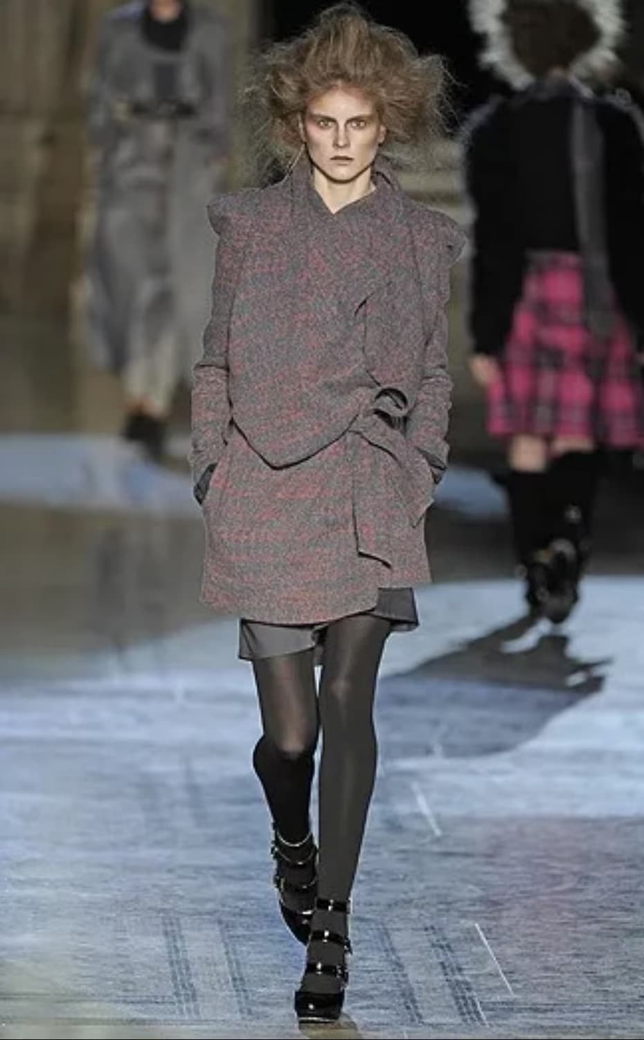 vivienne westwood 2010aw 울 배색 코트 상품이미지4