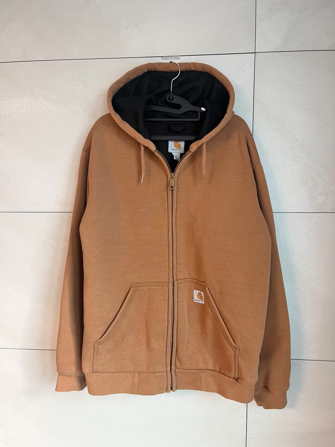 칼하트 미드웨이트 후드집업 브라운 베이지 상품이미지3