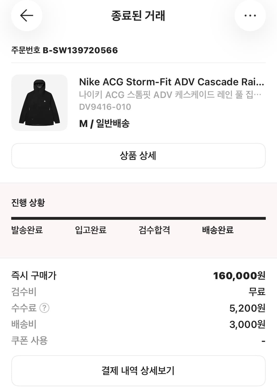 나이키 ACG 스톰핏 바람막이 상품이미지1