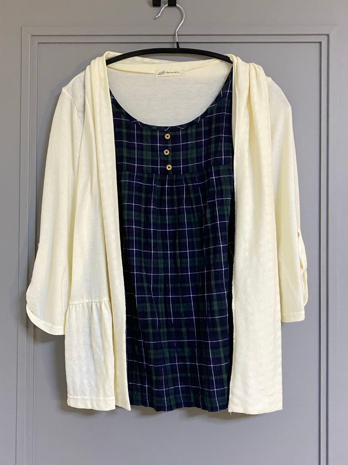 모리걸 빈티지 레이어드 하구미깔 블라우스 상품이미지2