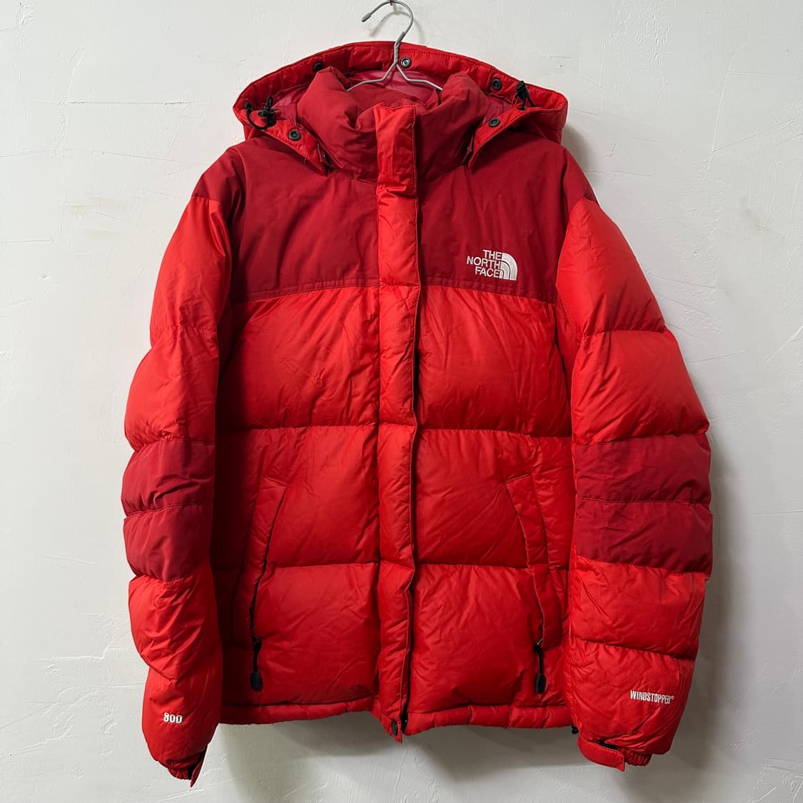(85) 노스페이스 800 윈드스토퍼 패딩 레드 상품이미지1
