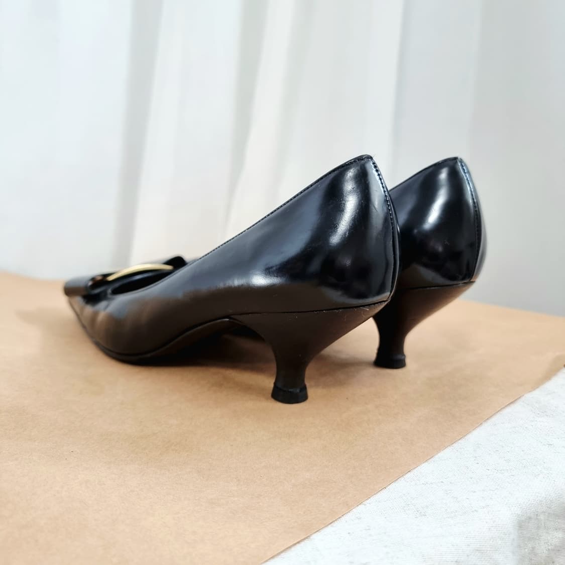 페라가모 Ferragamo 키튼힐 슈즈 구두 (235/6.5) 상태양호 상품이미지4