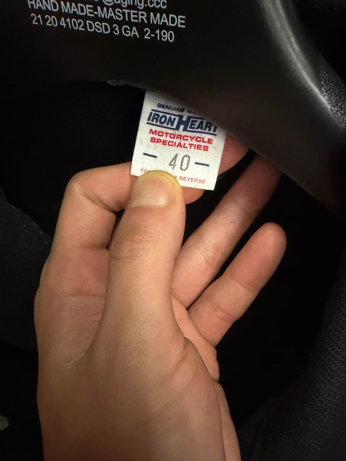 아이언하트 블랙 데님 베스트 size 40 상품이미지2