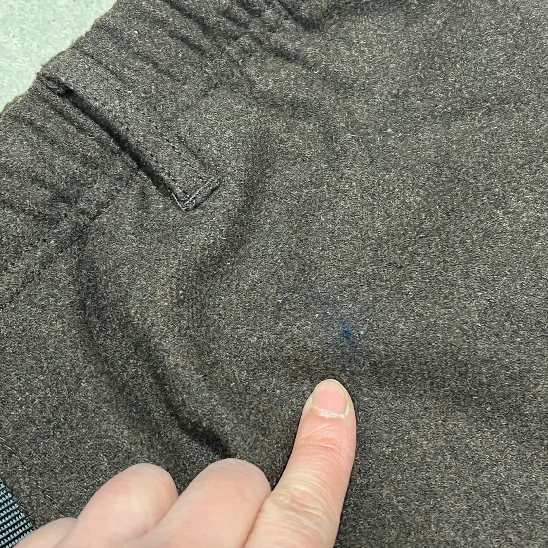 그라미치 벨티드 모직팬츠 s10007 상품이미지7