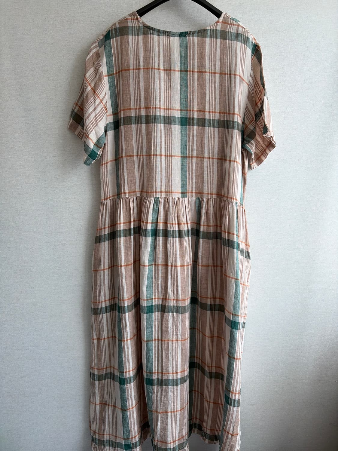 ALOHA 체크 롱 원피스 상품이미지5