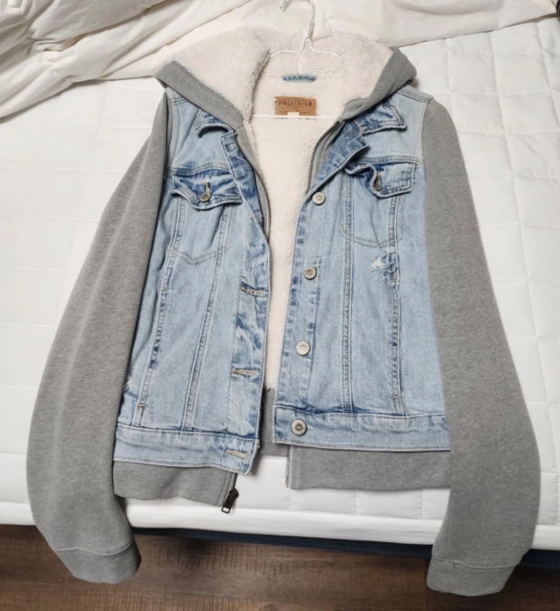 홀리스터 양털 후드 자켓 M 정품 상품이미지2