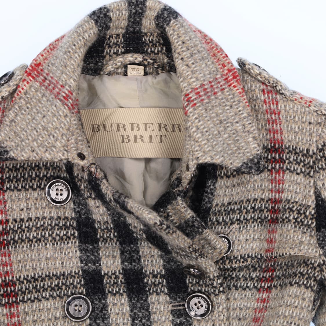 UK6 버버리 브릿 노바체크 벨티드 울 코트 N7347 상품이미지3