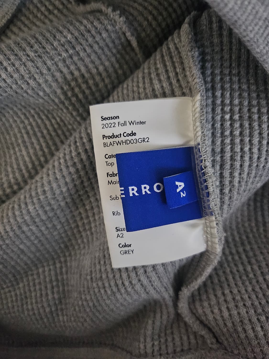 [거의 새것] 아더에러 스페릭 로고 니트 후드 티셔츠 A2 상품이미지3
