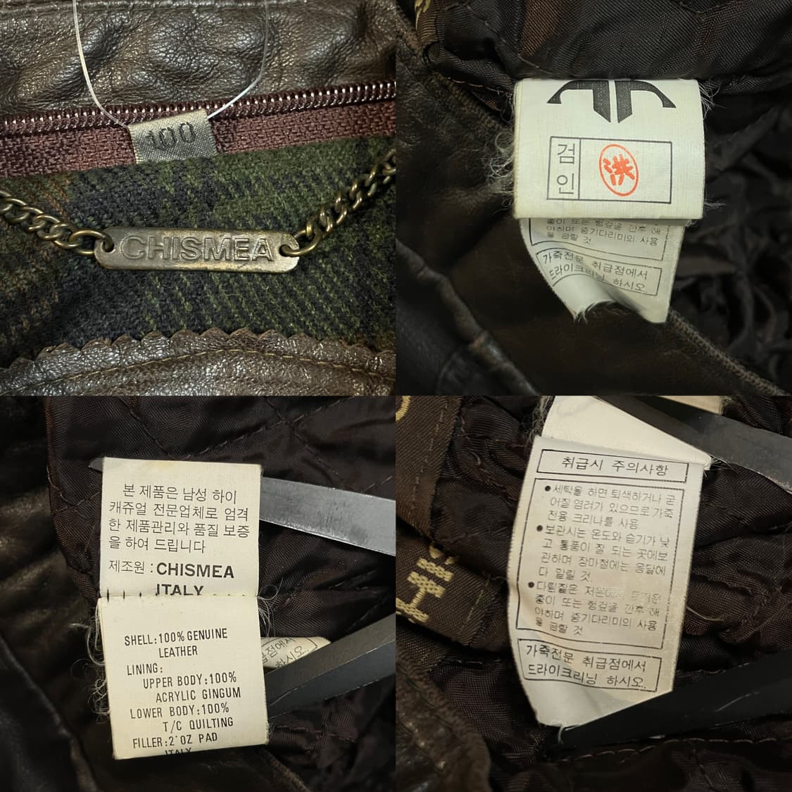 빈티지 레더 봄버자켓 상품이미지6