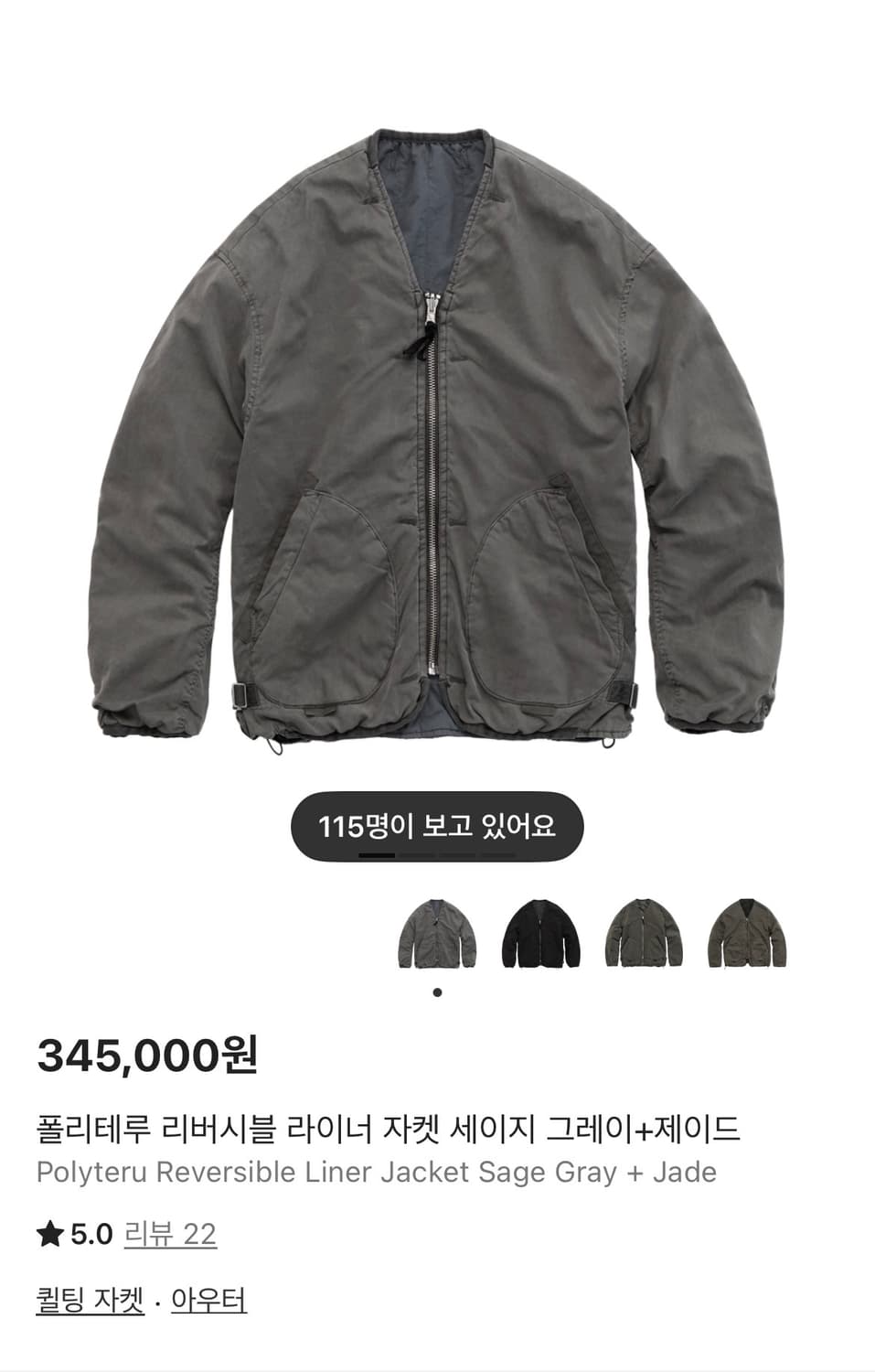 폴리테루 라이너 세이지 제이드 상품이미지1