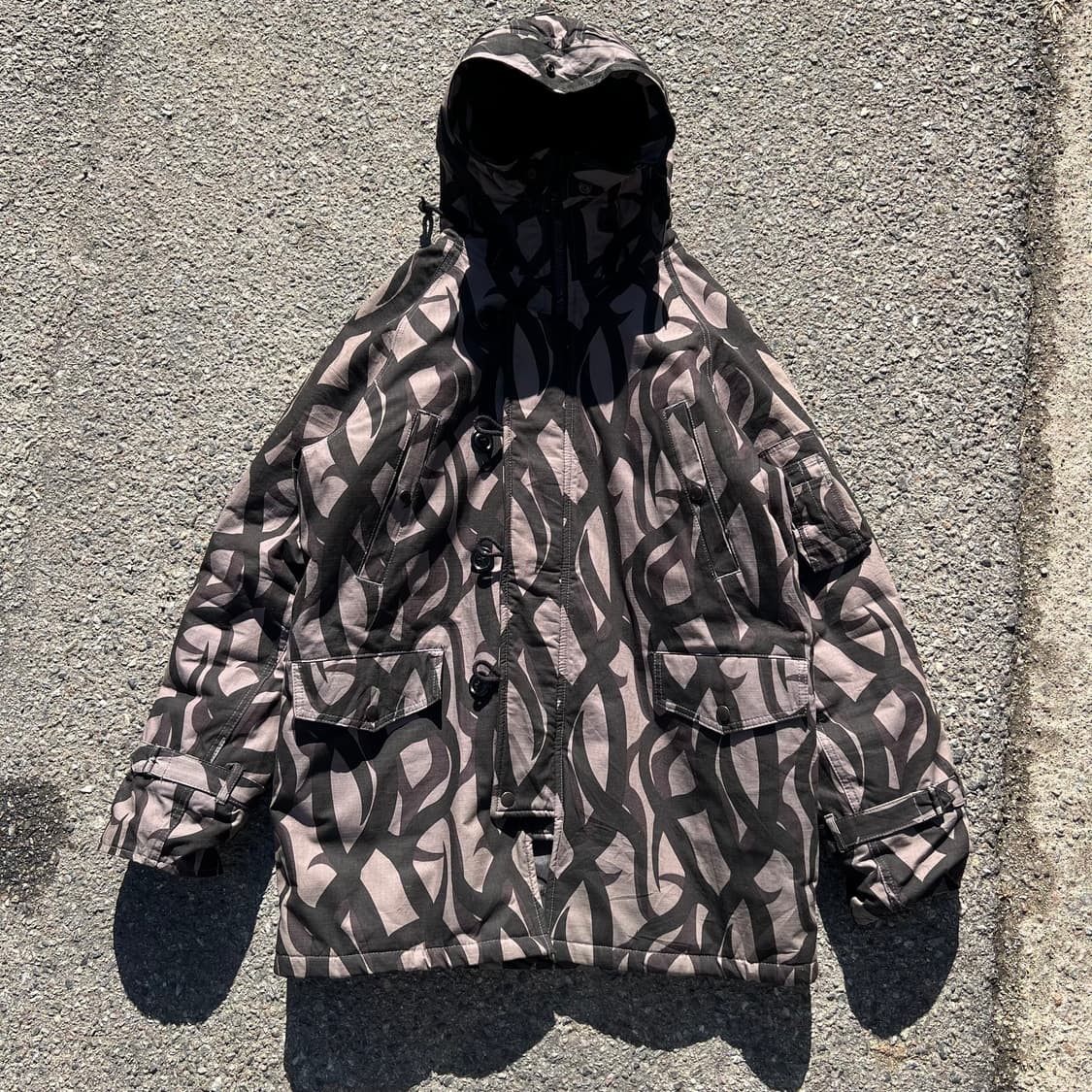 90‘s 휴스턴 트라이벌 카모 N3B 파카 상품이미지2