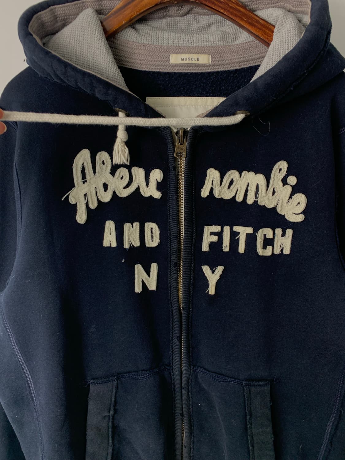 아베크롬비 y2k 와투케 블랙 후드집업 상품이미지4