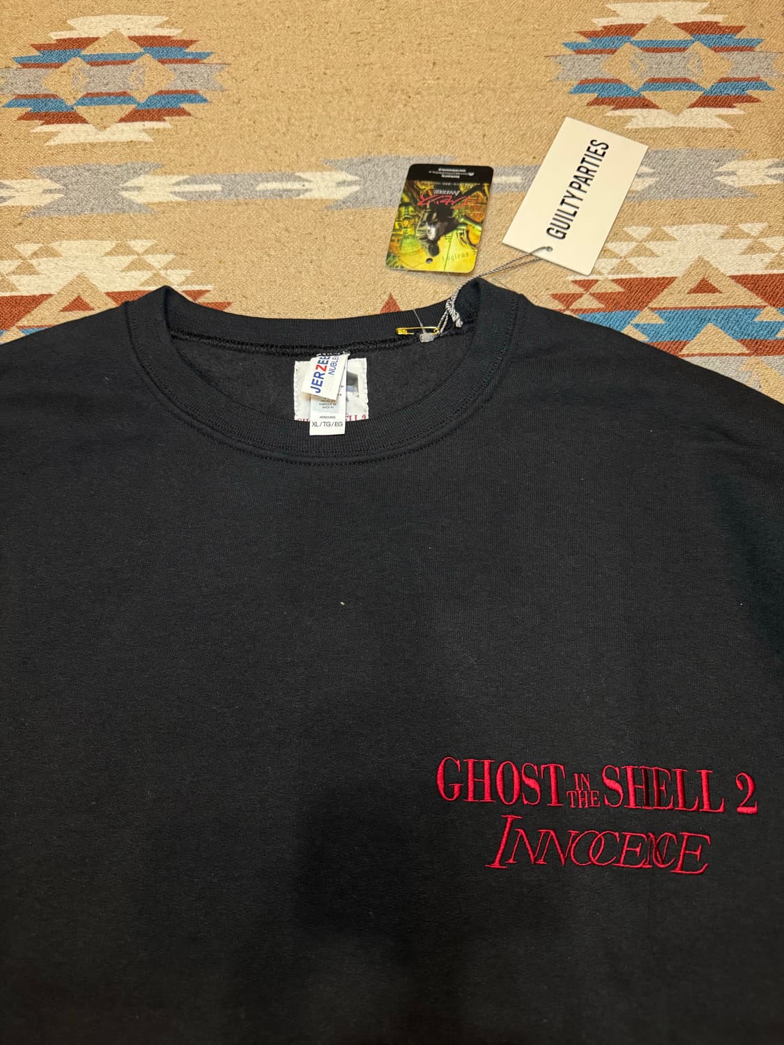 [XL] 와코마리아 x 고스트쉘 맨투맨 블랙  상품이미지4