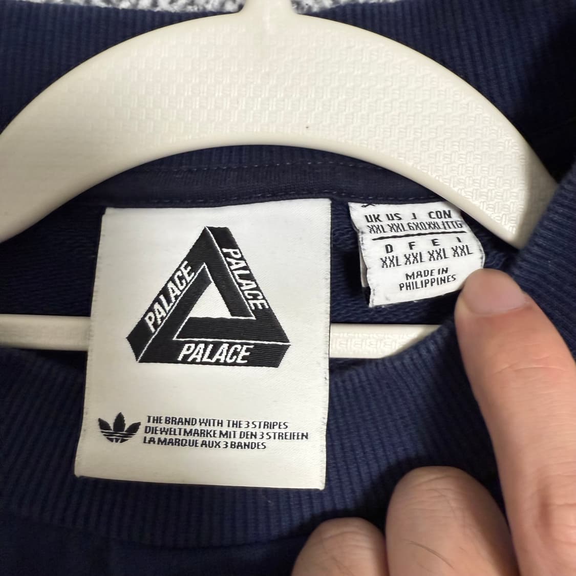 아디다스x팔라스 TT크루넥 인디고 XXL 맨투맨 상품이미지5