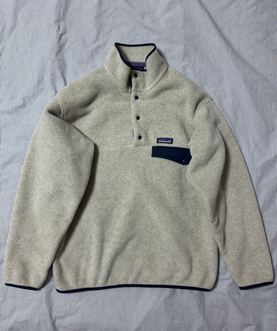 파타고니아 헤비웨이트 신칠라 스냅티 플리스 풀오버 오트밀 헤더 M 상품이미지2
