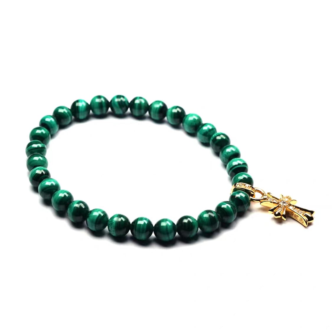 Oceanora 말라카이트 골드 십자가 팔찌 상품이미지3