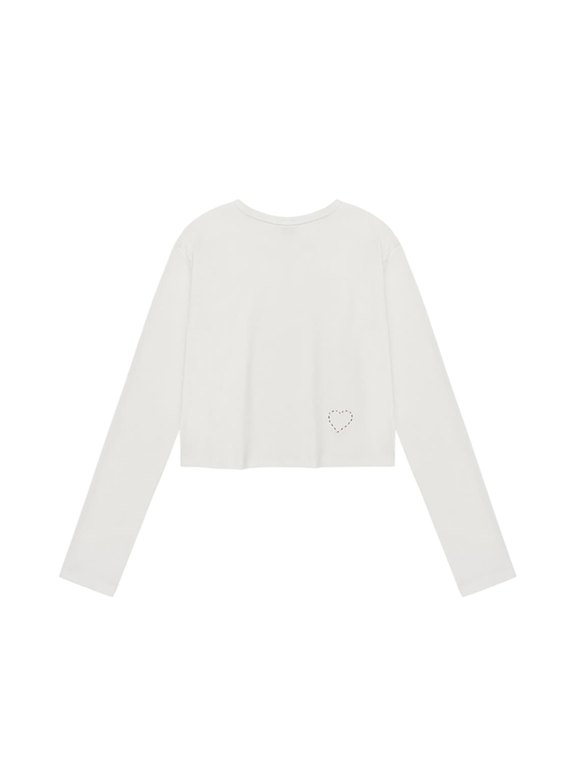 에즈이프캘리 베이직 크롭 롱슬리브 새상품 상품이미지6