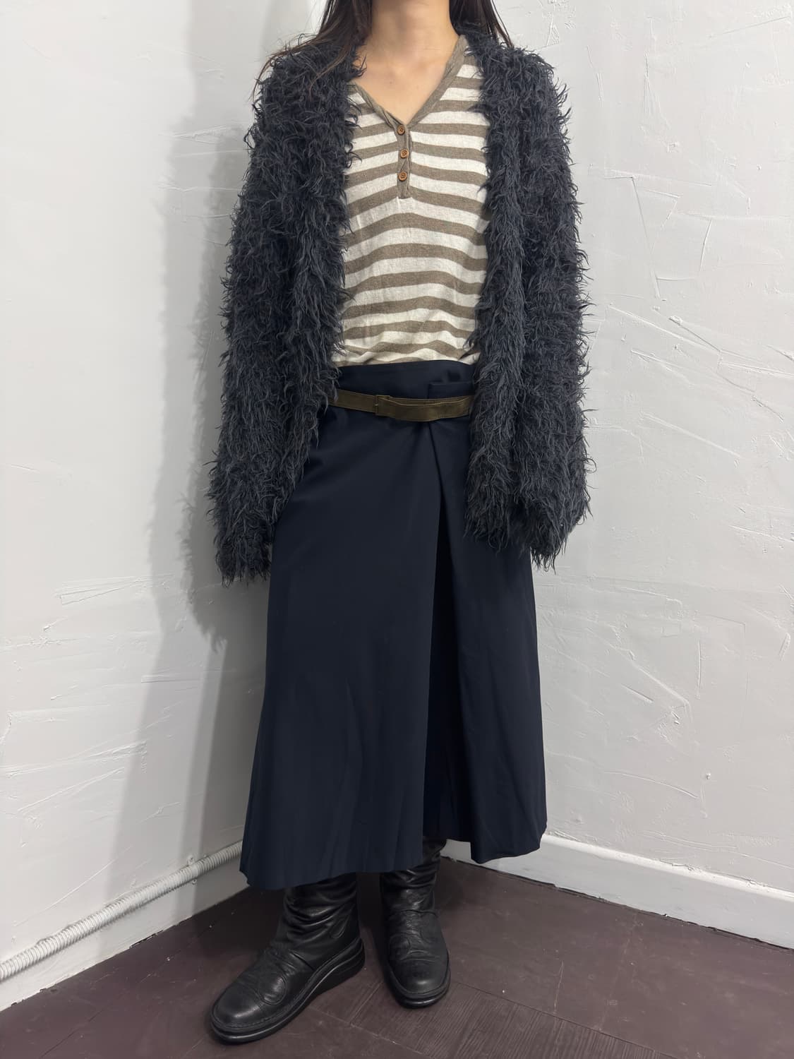 nemika belt design skirt 상품이미지6