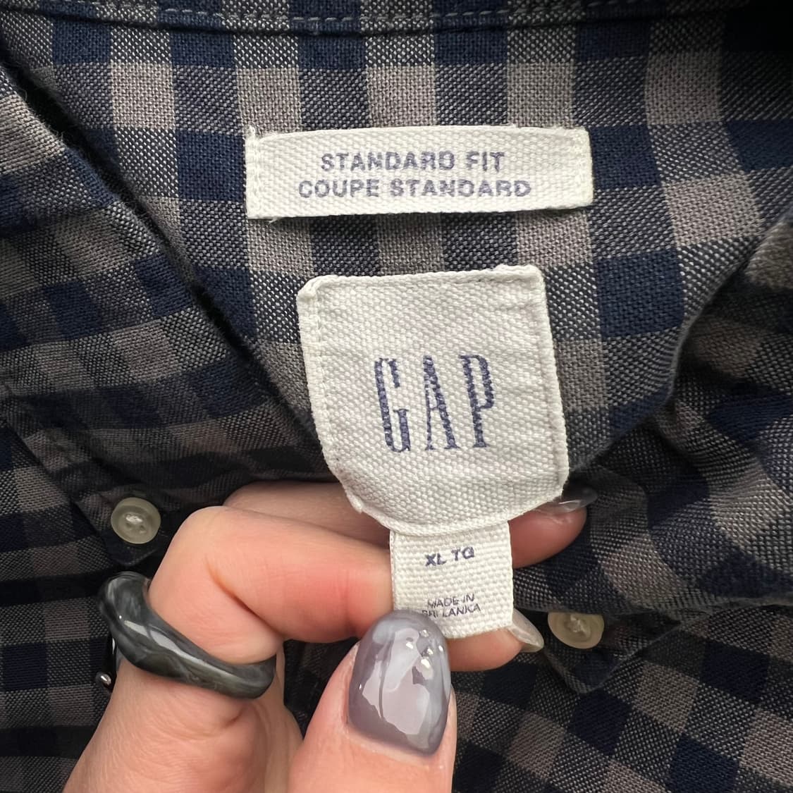 갭 플란넬 체크 셔츠 r2860 상품이미지5