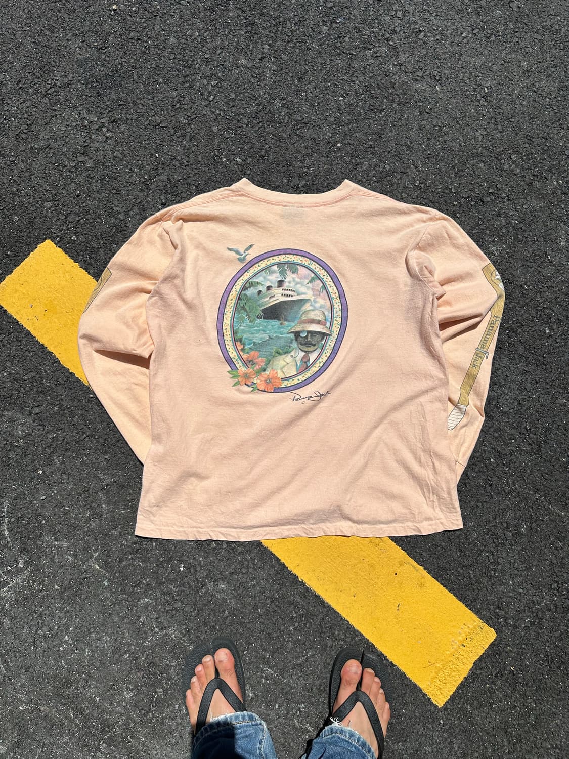 90’s Panama Jack logo print sleeve 상품이미지5