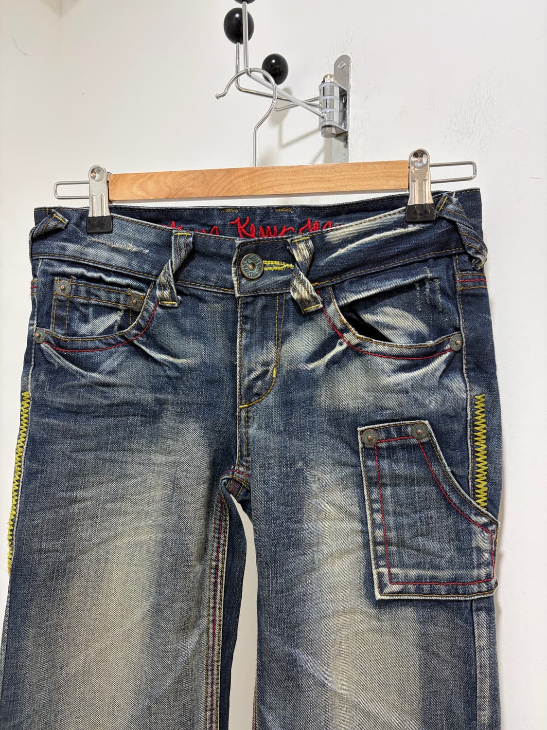 Anna Kerry Jeans 펑크 와이드 부츠컷 데님 팬츠 상품이미지6