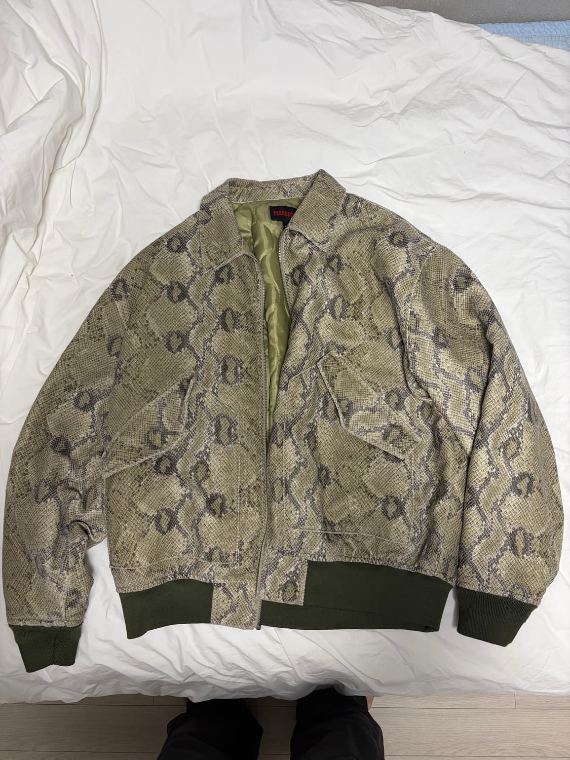 플레져스 뱀피 봄버자켓 m 상품이미지1