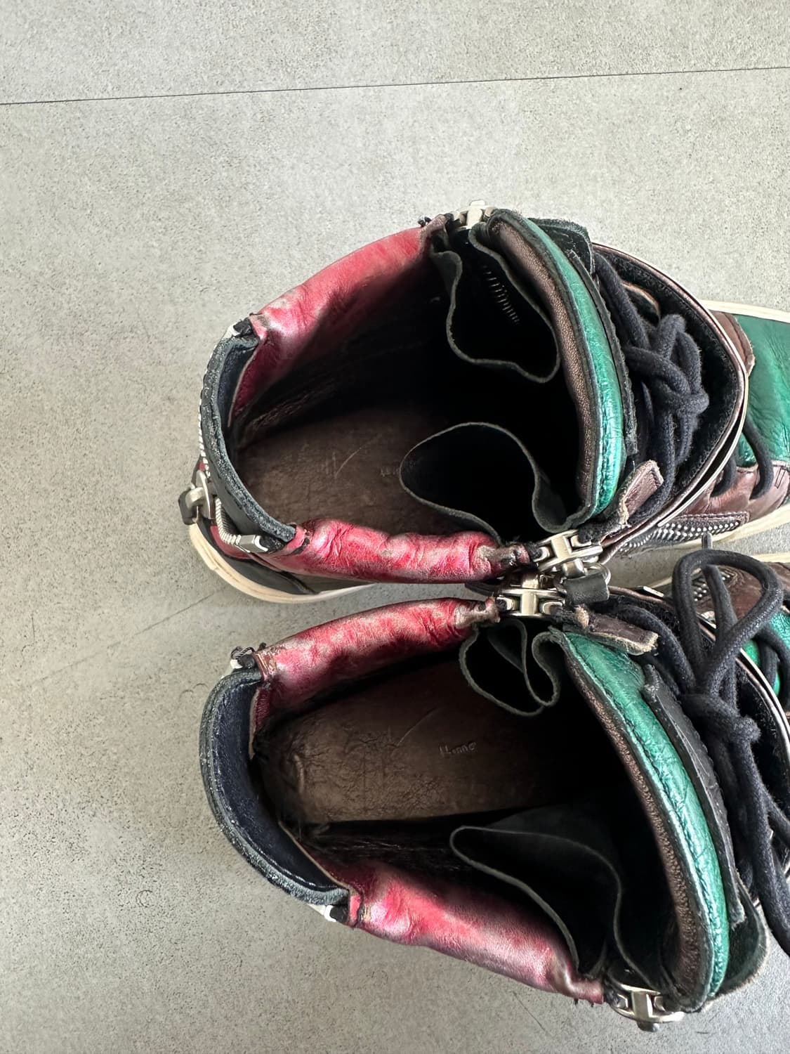 쥬세페자노티 멀티컬러 메탈 버클 하이탑 상품이미지5