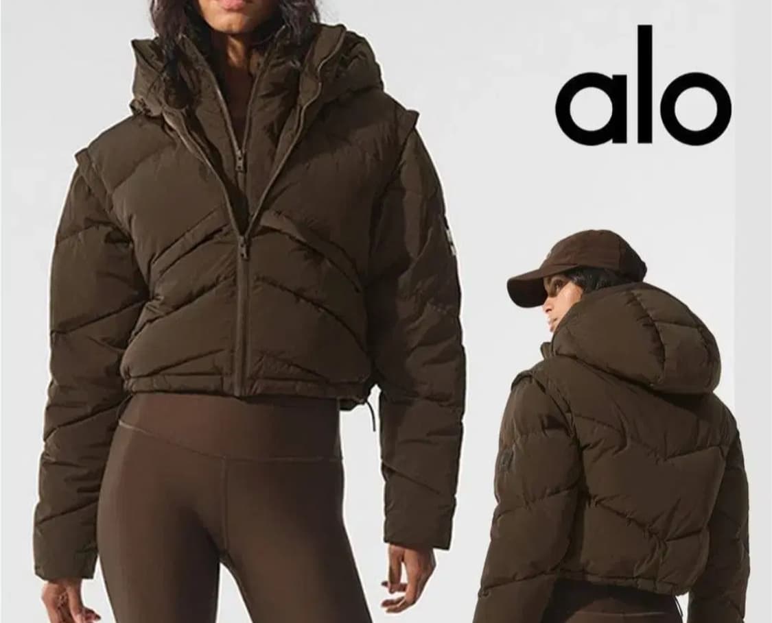 알로 ALO 브라운 이중지퍼 패딩 자켓 상품이미지1