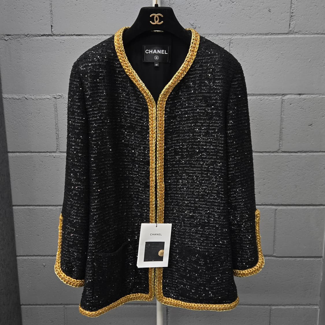 백화점판 / 샤넬 CC 스팽글 자켓 40 상품이미지2