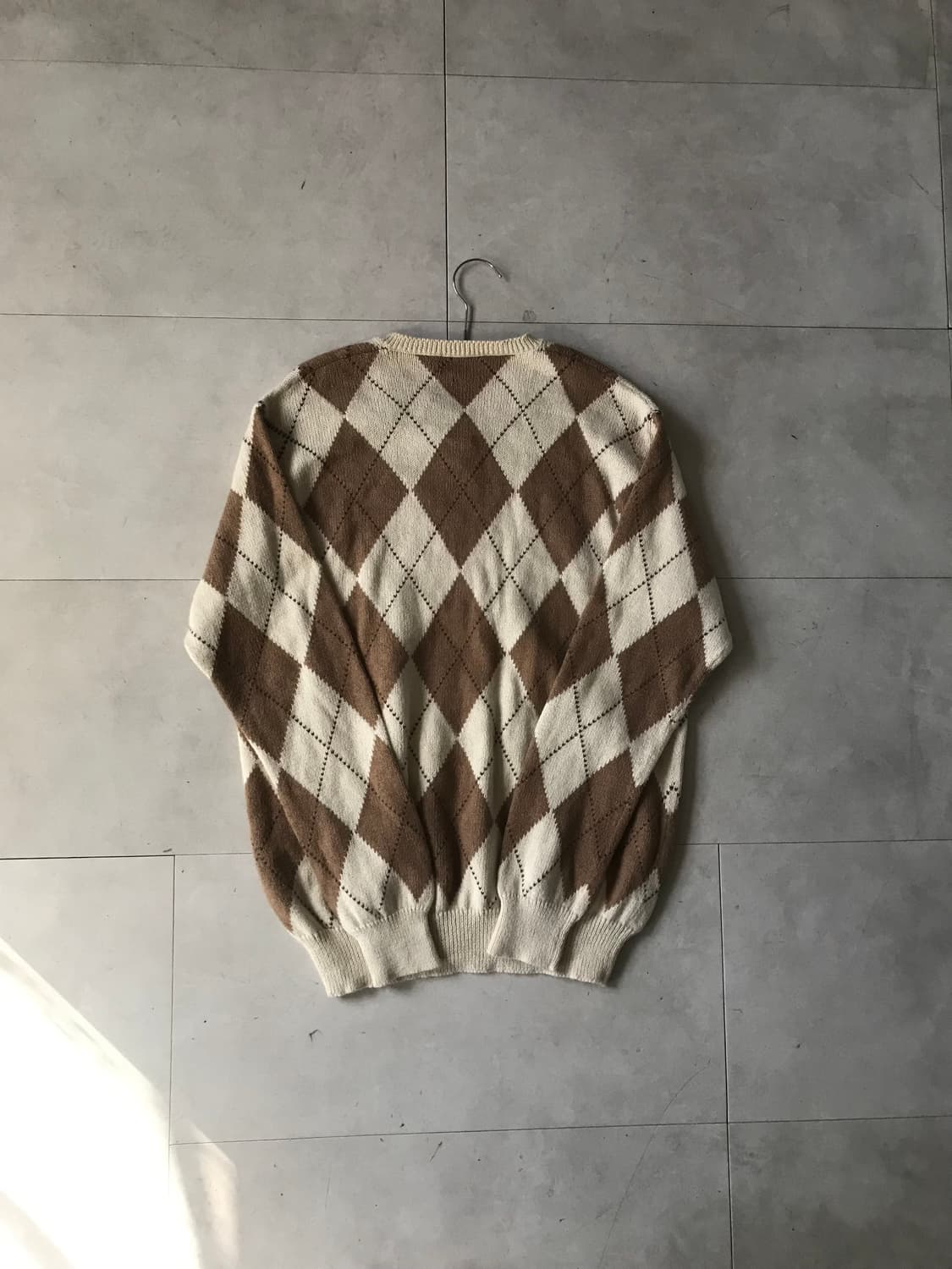 폴로 아가일 오버핏 니트 상품이미지8