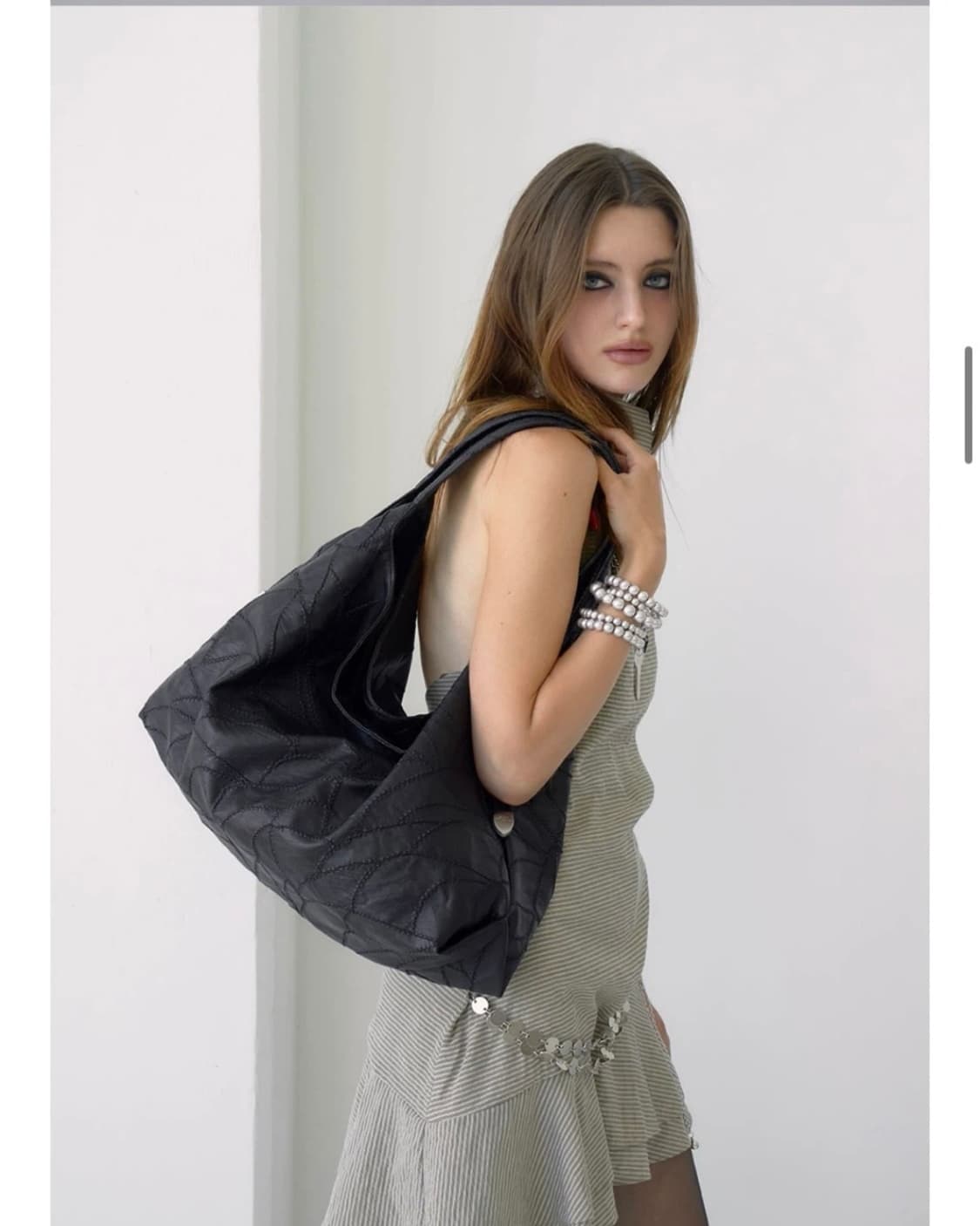 샌드뮤지엄 CACTUS 호보백 블랙 상품이미지2