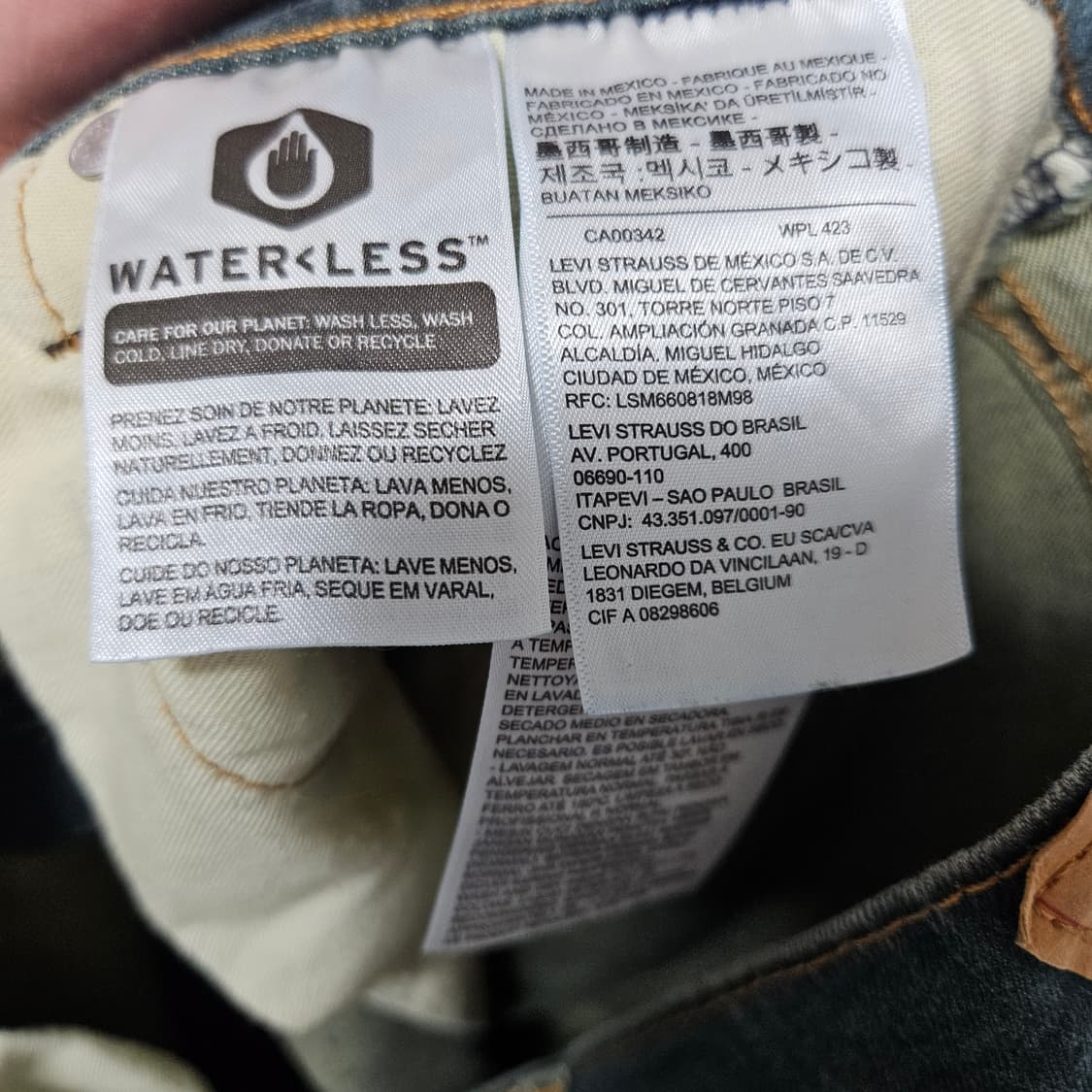 리바이스 511 워싱 데님팬츠 34 상품이미지5