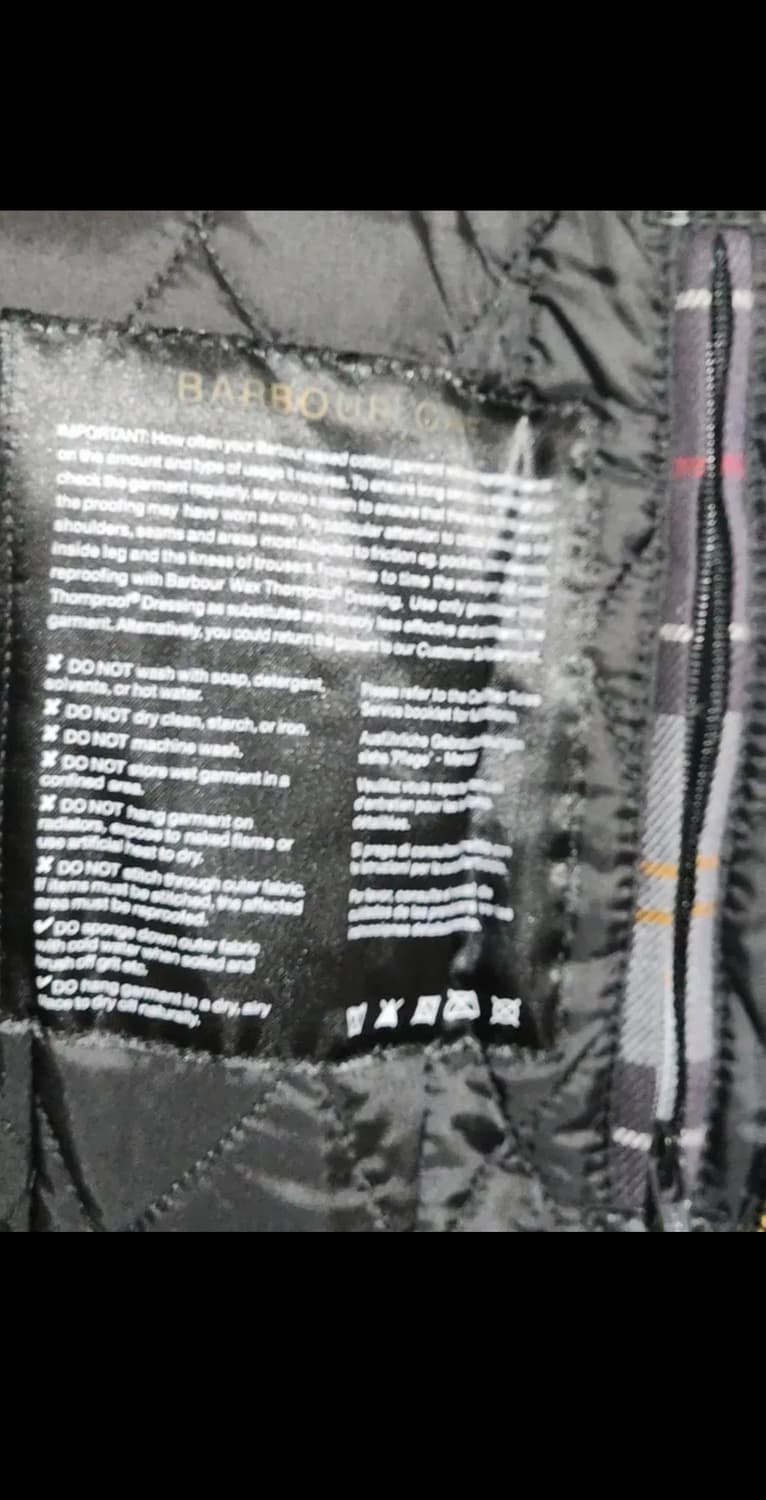 (M) 바버 벨세이 왁싱자켓 블랙 BELSAY 왁스점퍼 안감누빔  상품이미지4