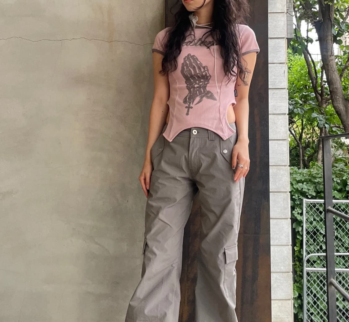 새상품 스컬프터 코르셋 라인 티 Corset Line Tee 상품이미지2