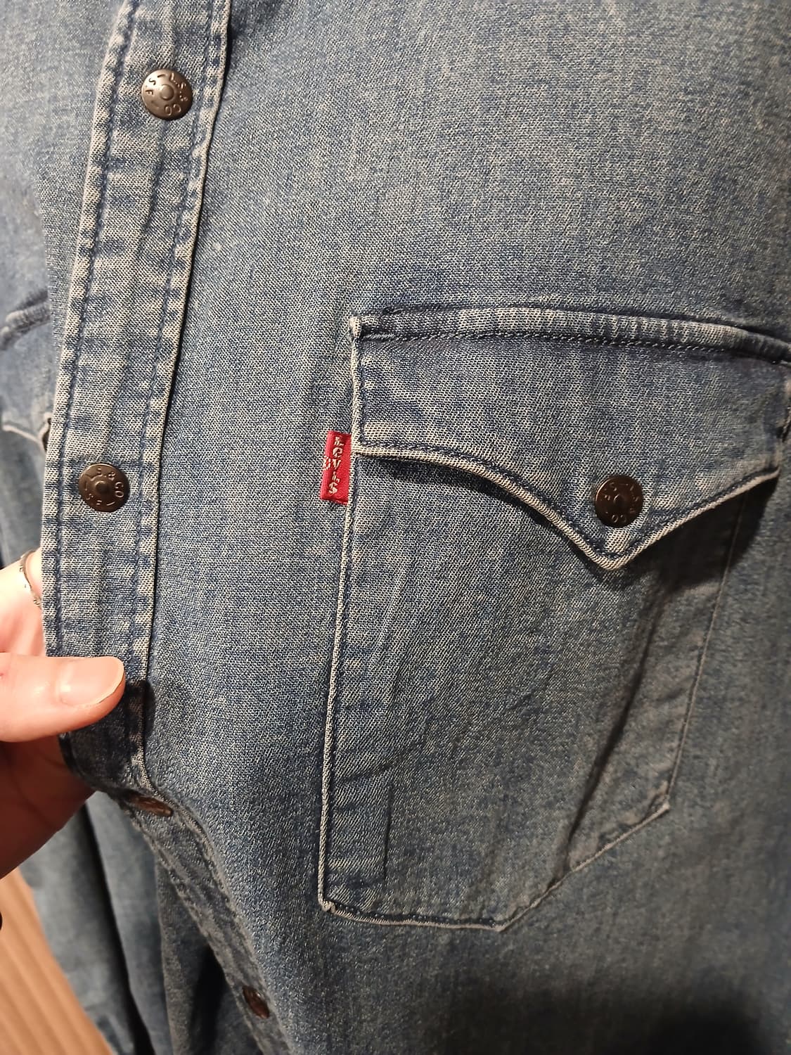 무배) 리바이스 웨스턴 데님셔츠 - XXL 상품이미지3