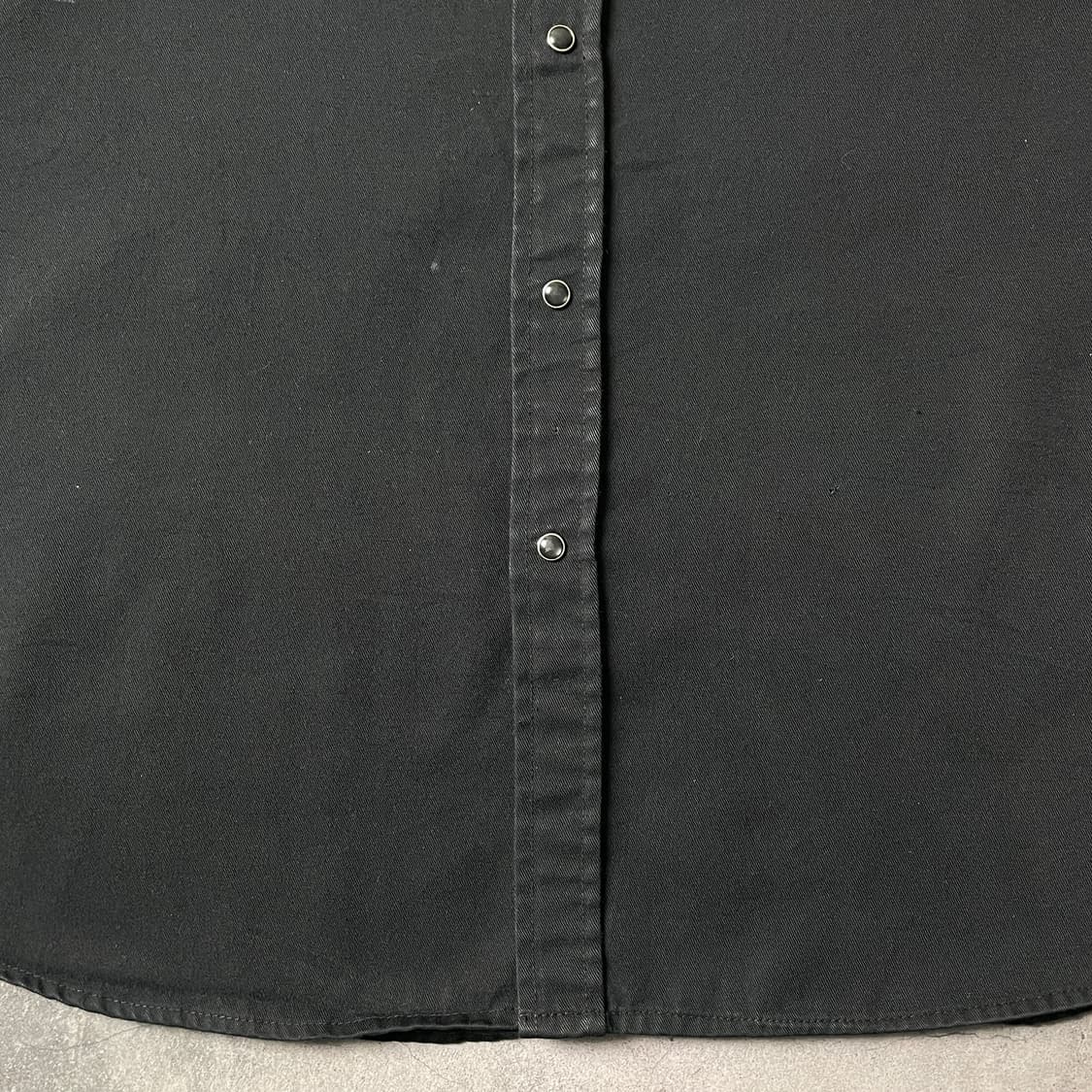 DICKIES 디키즈 빈티지 블랙 스냅버튼 워크 셔츠 A00815 상품이미지4