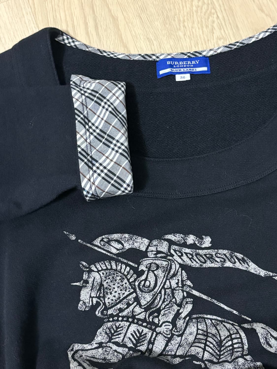 버버리 블랙 7부 원피스. 레이어드 상의 상품이미지6