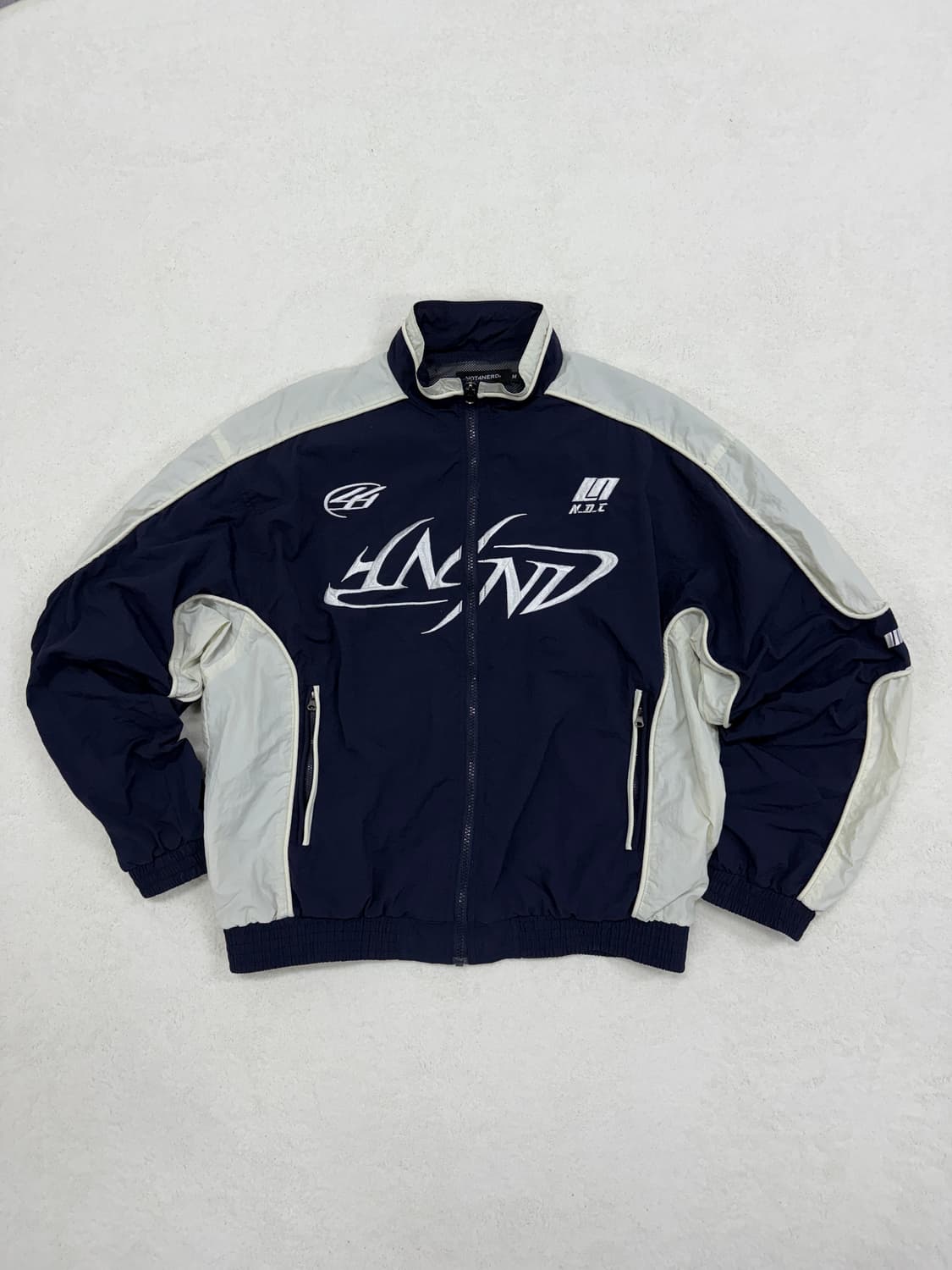 NOT4NERD Tribal Logo Nylon Racing Jacket 상품이미지1