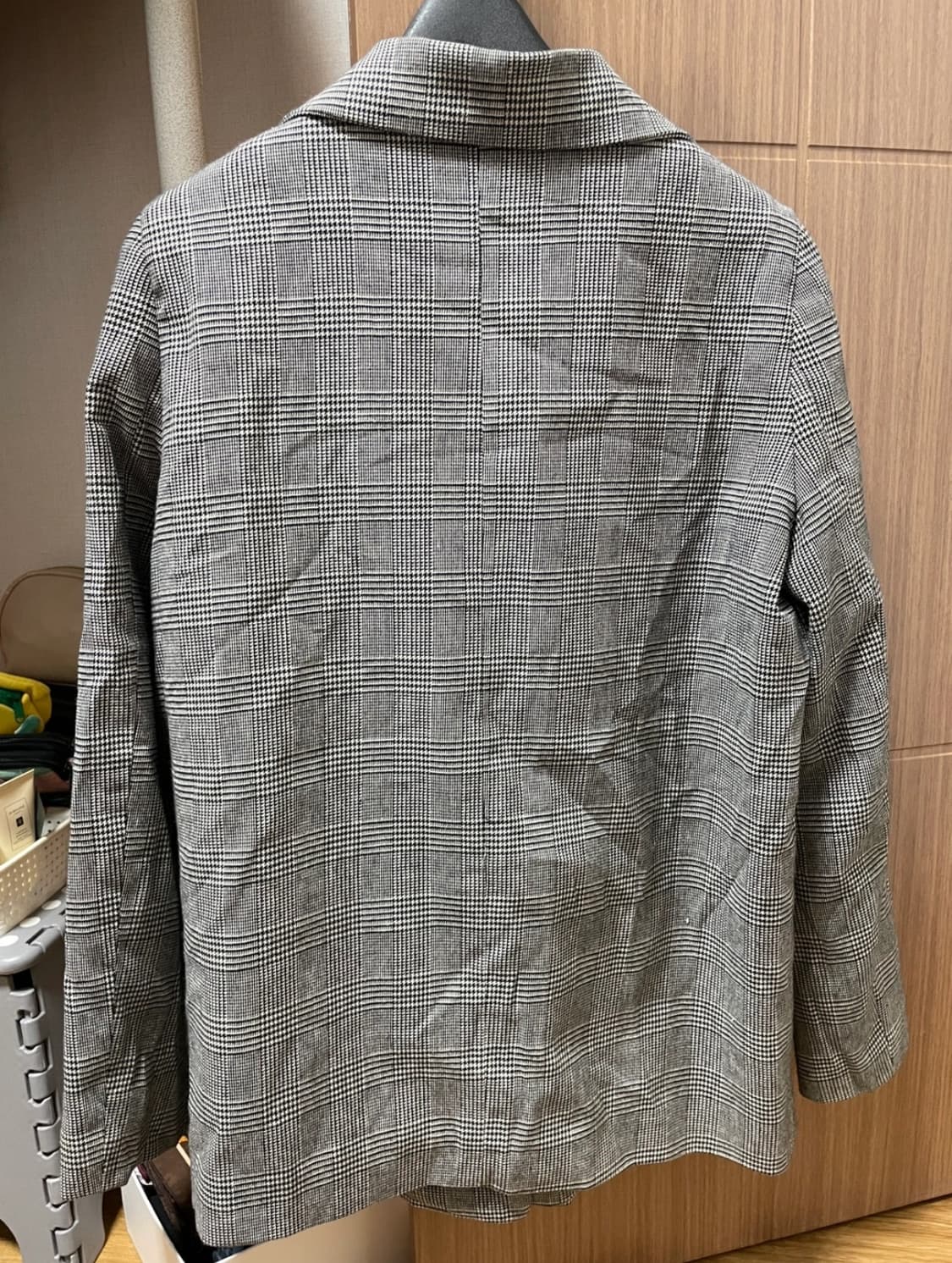 간절기 체크 블레이저 상품이미지3