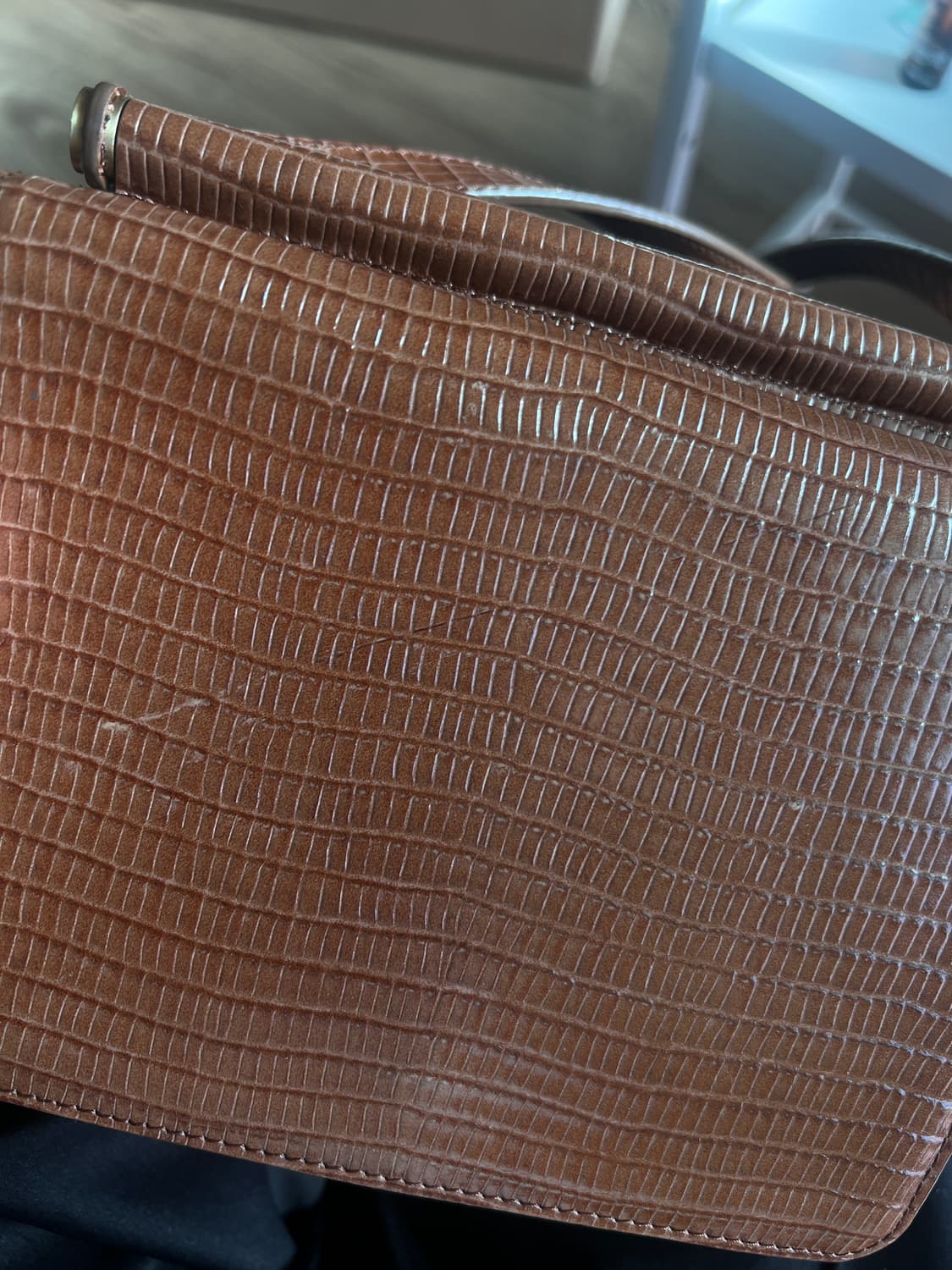 투티에 포멜 미니백 리자드 브라운 상품이미지8