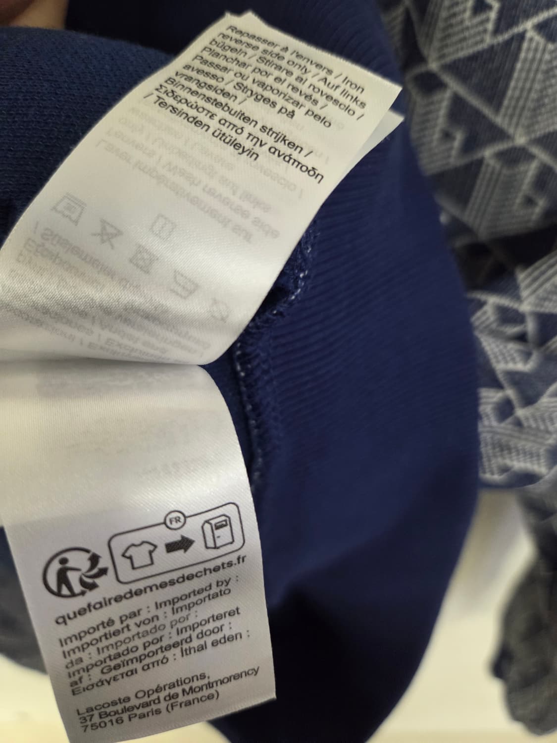 라코스테 모노그램 트랙탑 집업 FR3/US S 상품이미지5