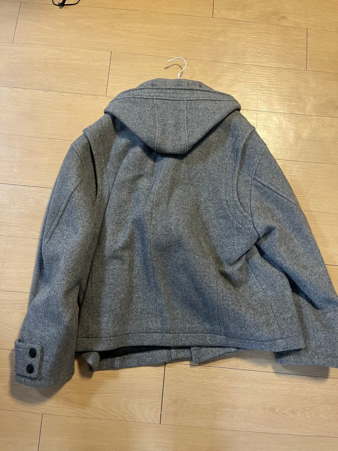 엘무드 숏기장 후드코트 상품이미지2