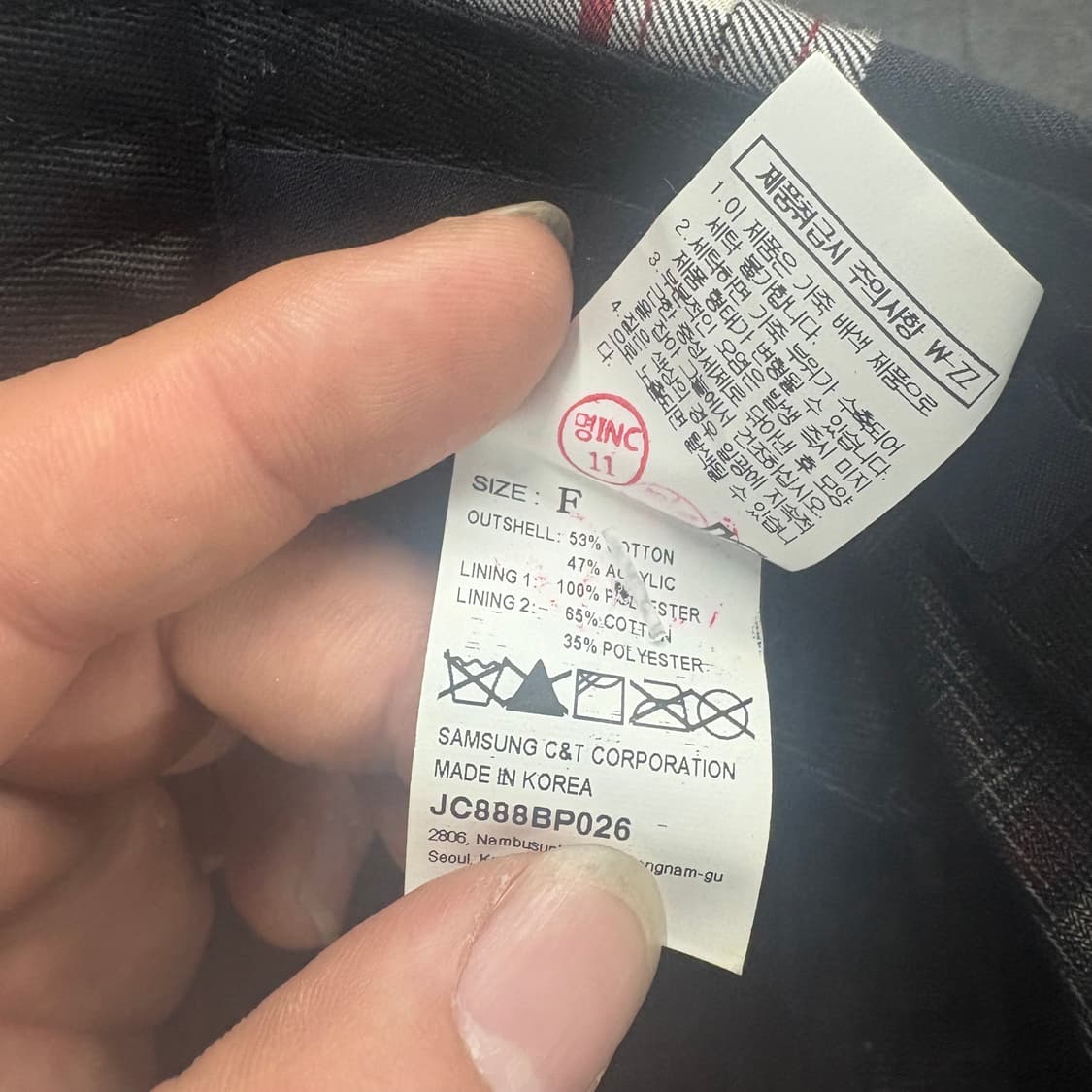 준지 쉐도우체크볼캡 상품이미지5