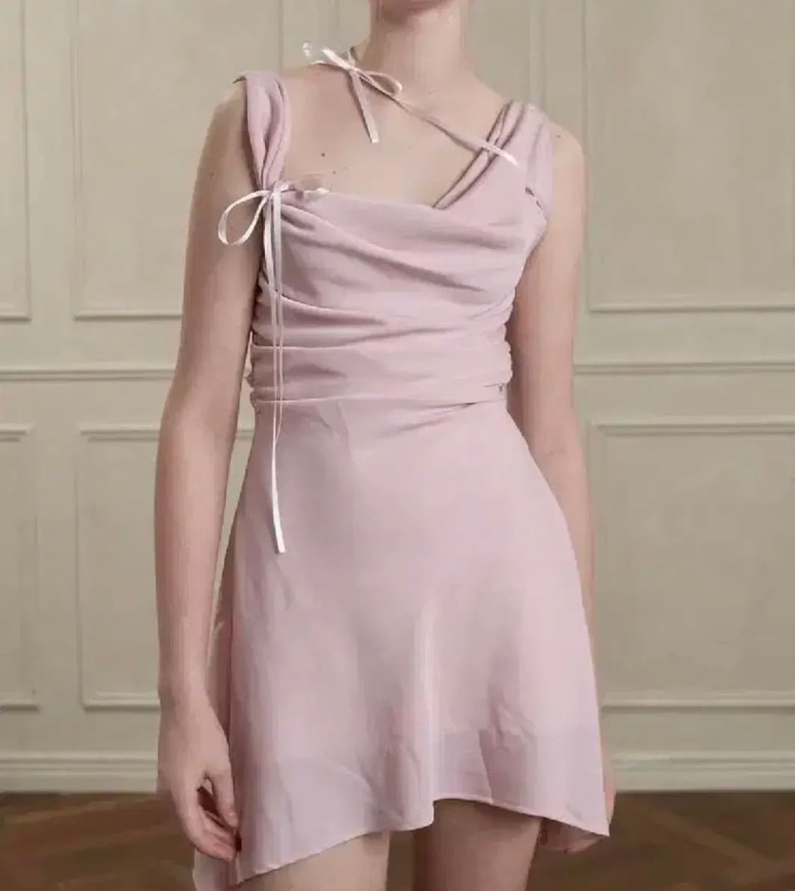 페인오어플레져 painorpleasure 듀카울  원피스 핑크s 상품이미지1